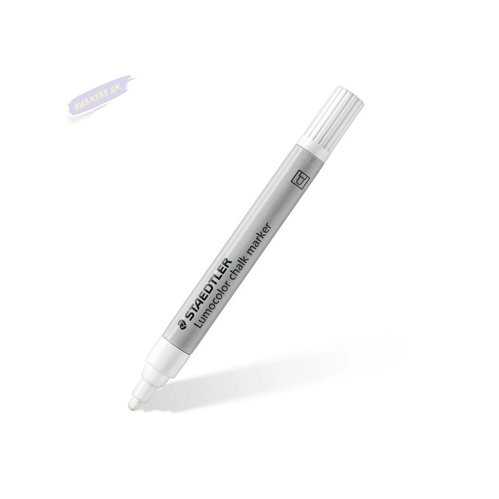 STAEDTLER Lumocolor kriedový na sklo a tabule, bielý