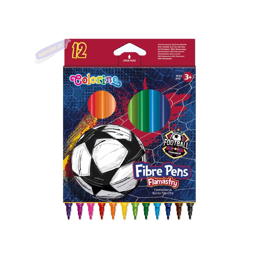 COLORINO fixky Football, 12 farieb