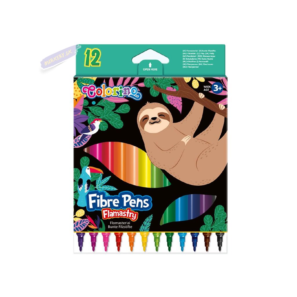 COLORINO fixky Wildkid, 12 farieb