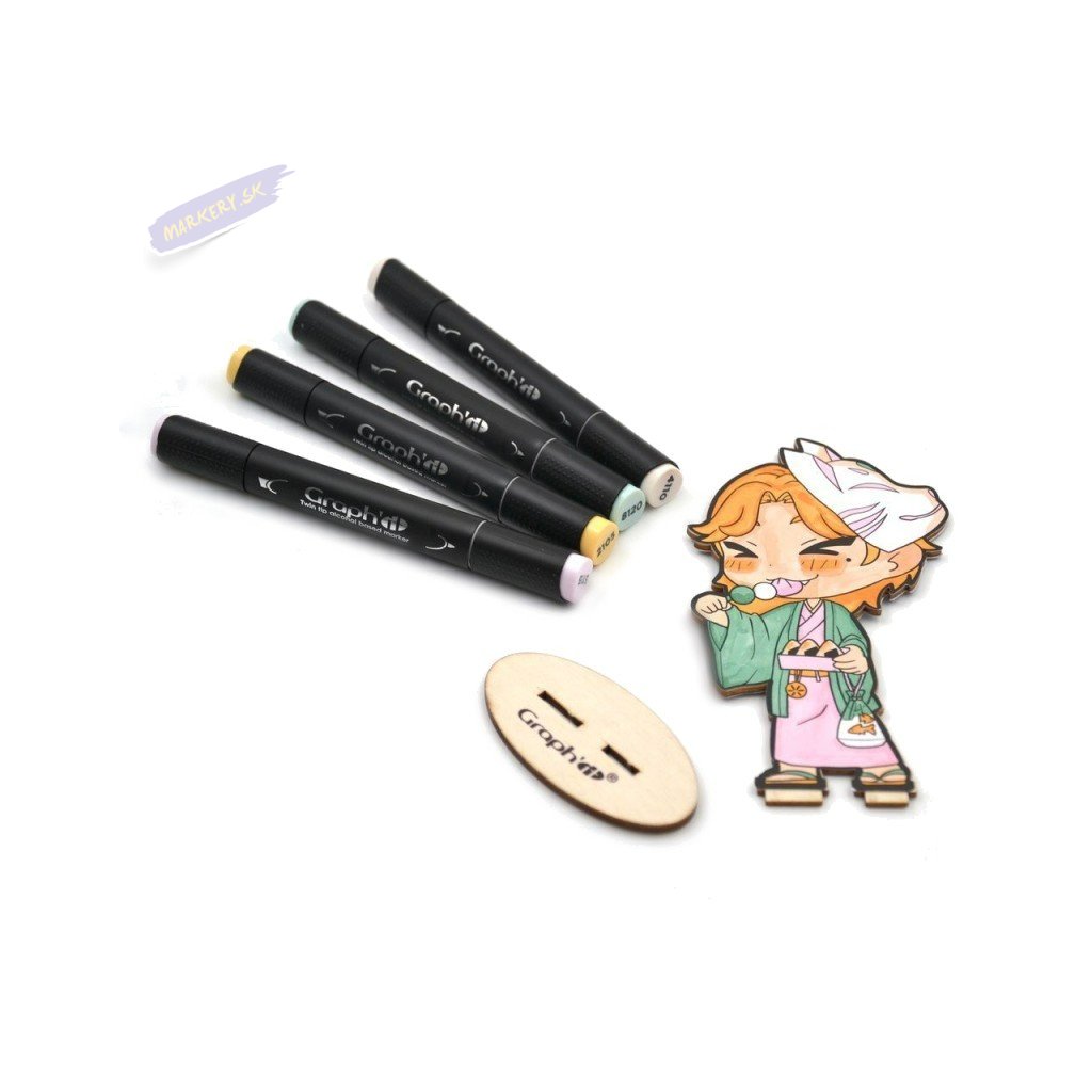 kit de coloriage figurine graph it chibis matsuri de graph it