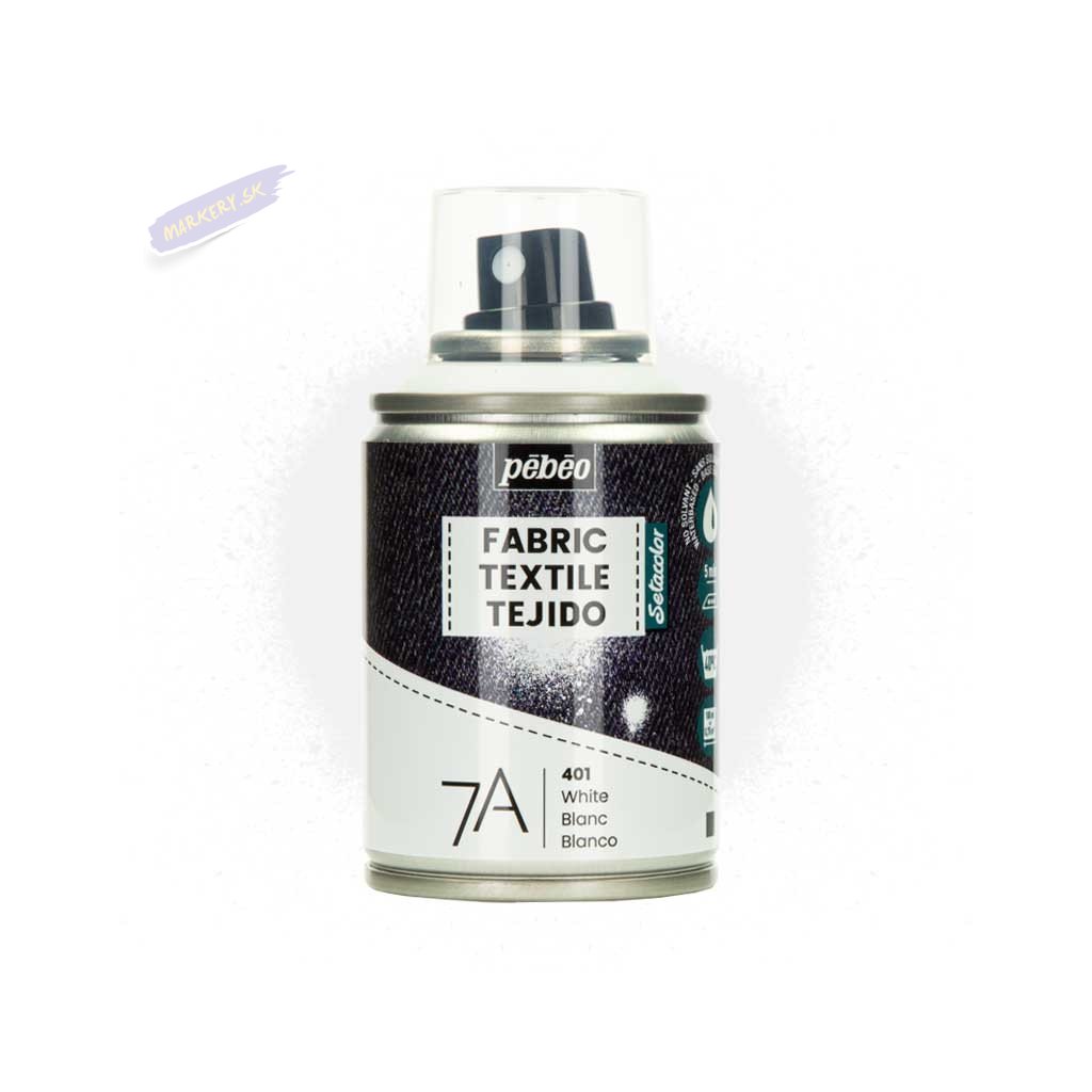 Farba do tkanin spray Pebeo Setacolor 7A 100 ml 401 White 01