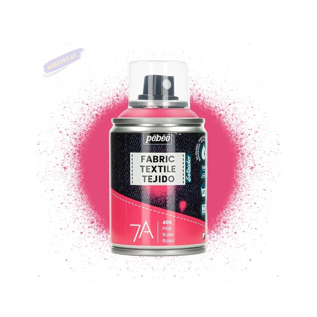 Farba do tkanin spray Pebeo Setacolor 7A 100 ml 406 Pink 01