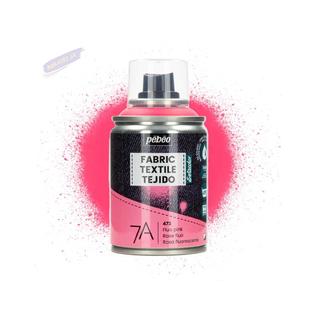 Farba do tkanin spray Pebeo Setacolor 7A 100 ml 473 Fluo Pink 01