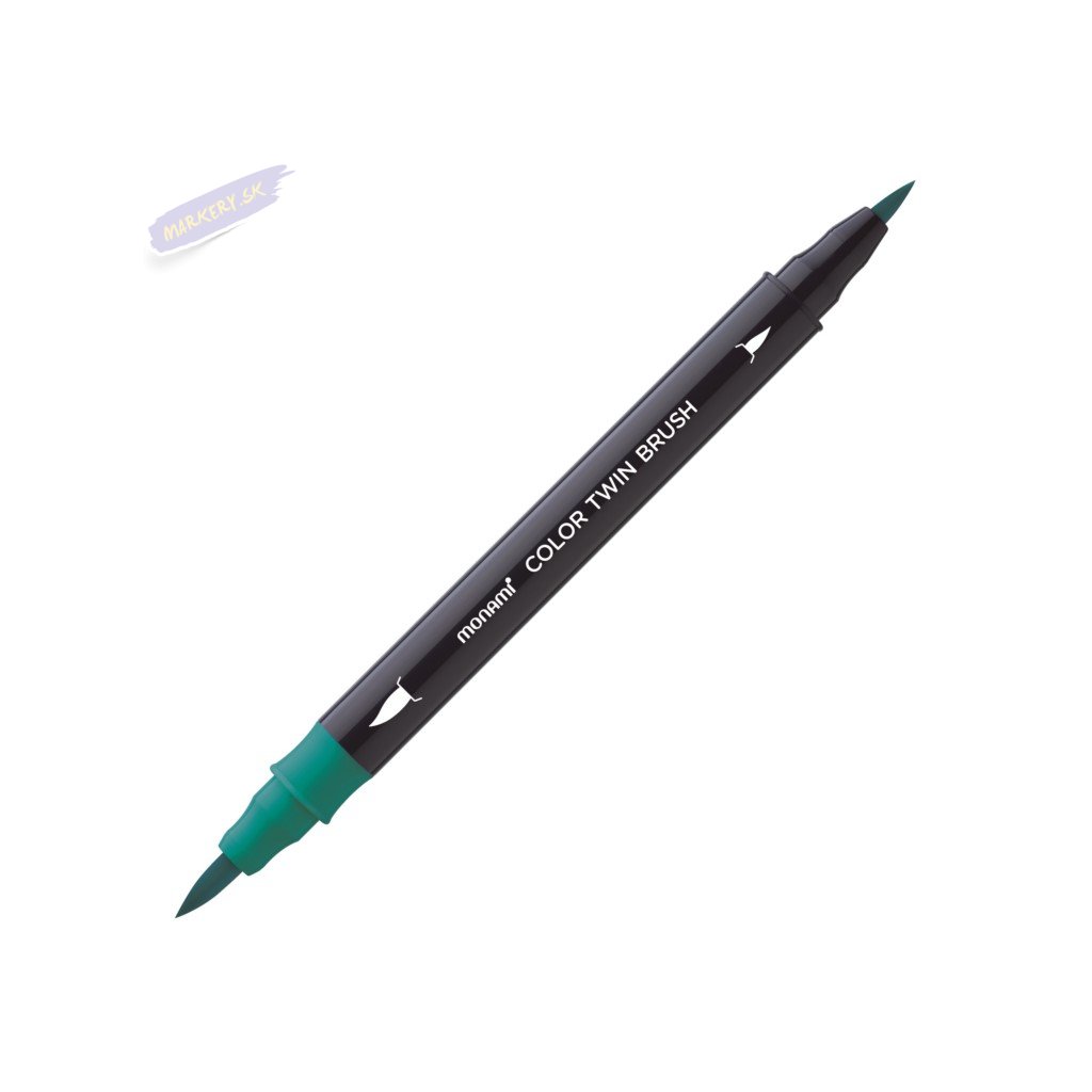 8757 5 monami akvarelovy color twin brush tyrkysovy