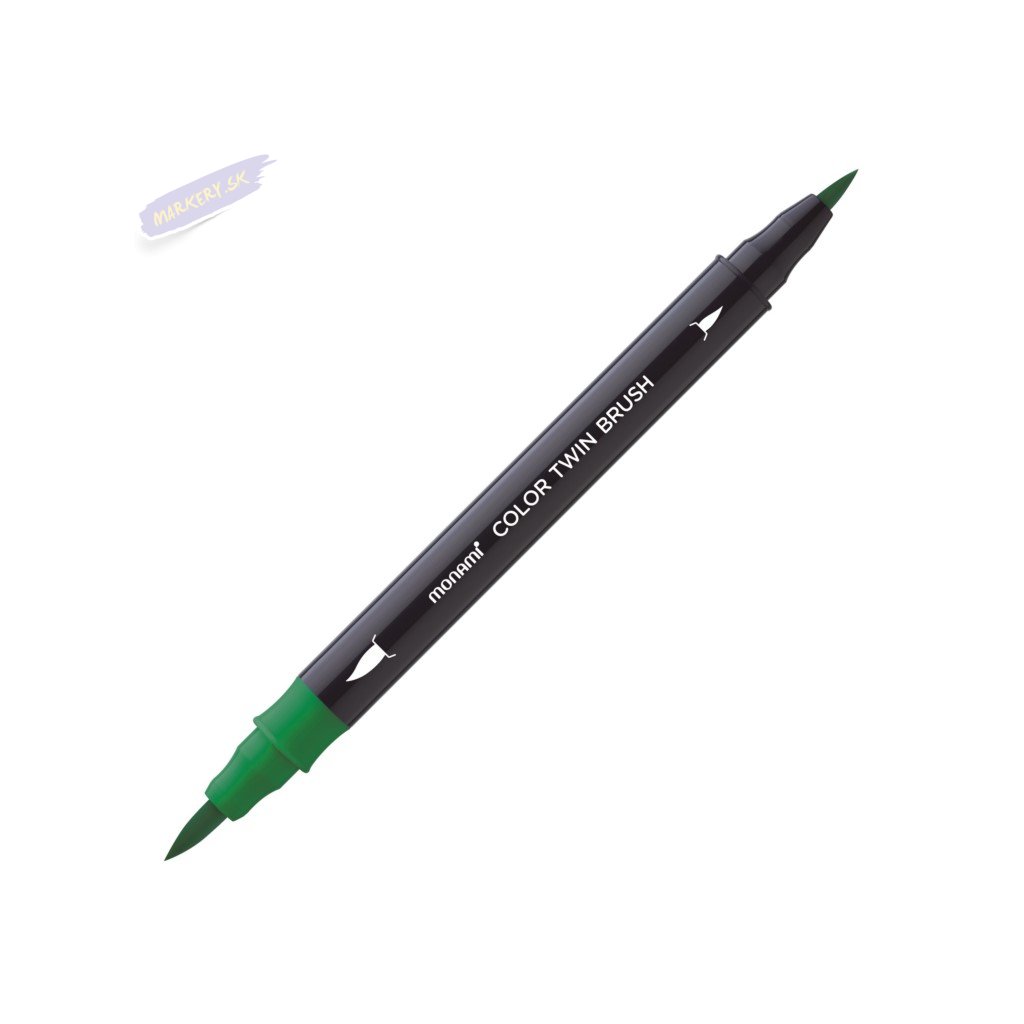 8766 5 monami akvarelovy color twin brush zeleny