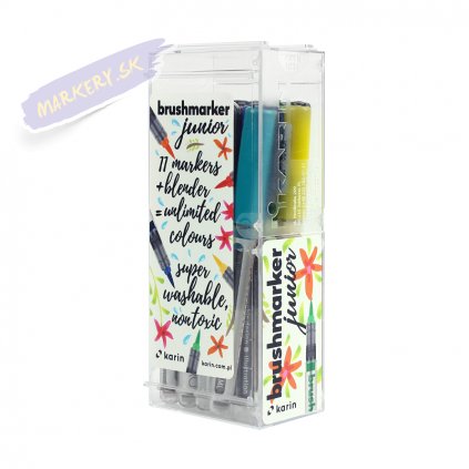 11670 2 karin brushmarker junior 11ks basic colours blender