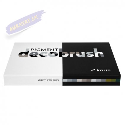 11688 3 karin decobrush pigment 12ks grey colors