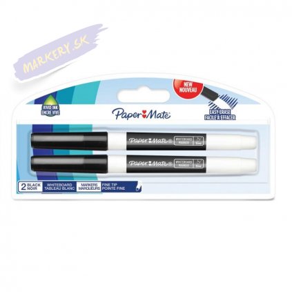 1263 2 paper mate na tabule whiteboard tenky 2ks cerne