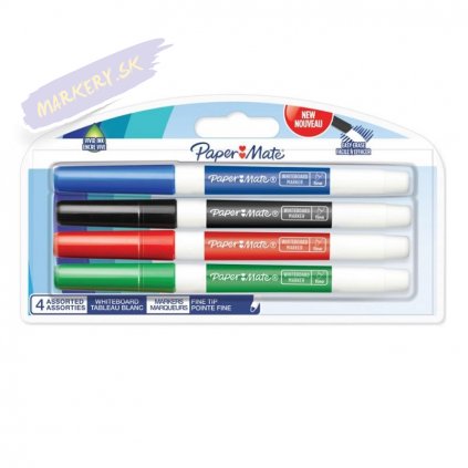 1266 2 paper mate na tabule whiteboard tenky 4ks barevne