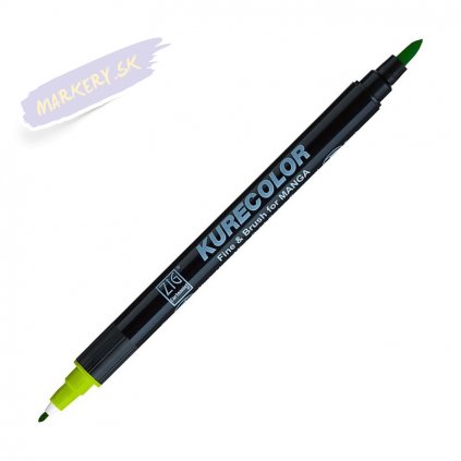 12828 1 kuretake zig kurecolor fine brush 504 light green