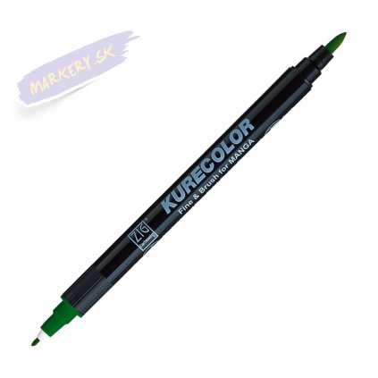 12837 1 kuretake zig kurecolor fine brush 508 green