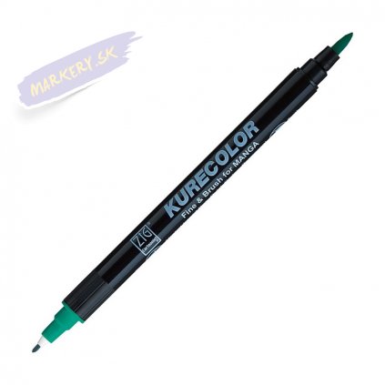 12846 1 kuretake zig kurecolor fine brush 534 turquoise green