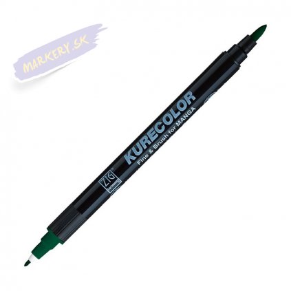 12849 1 kuretake zig kurecolor fine brush 539 marine green