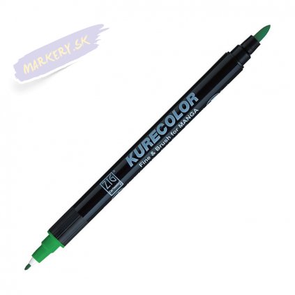 12858 1 kuretake zig kurecolor fine brush 553 emerald green