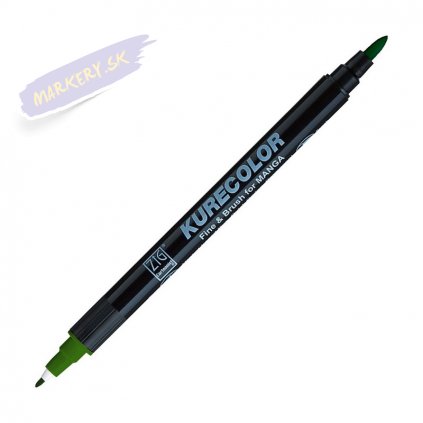 12861 1 kuretake zig kurecolor fine brush 567 deep green