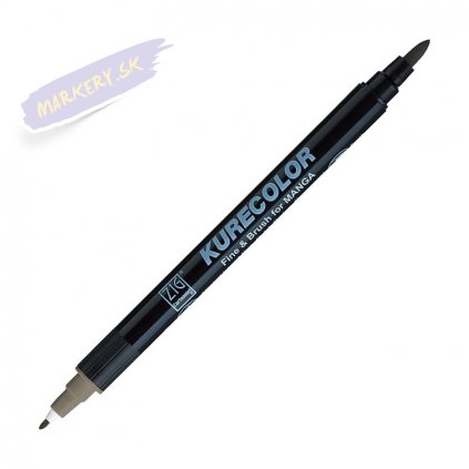 13053 1 kuretake zig kurecolor fine brush w06 warm gray 6