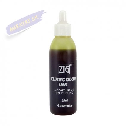 13071 1 kuretake zig kurecolor refill ink 25ml 100 pale yellow