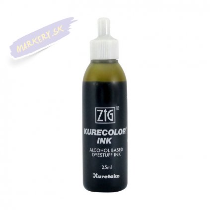 13095 1 kuretake zig kurecolor refill ink 25ml 153 ochre