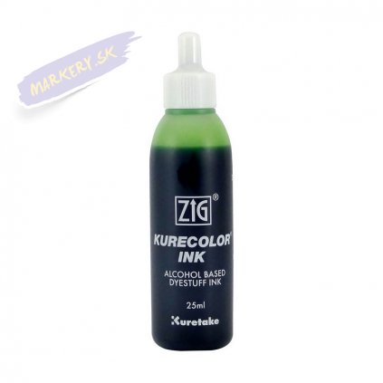 13233 1 kuretake zig kurecolor refill ink 25ml 502 pale green