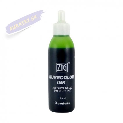 13236 1 kuretake zig kurecolor refill ink 25ml 504 light green