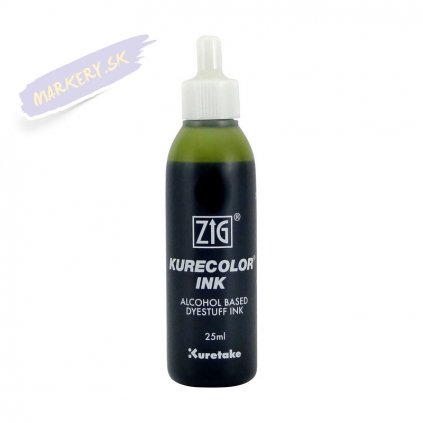 13260 1 kuretake zig kurecolor refill ink 25ml 542 mid green