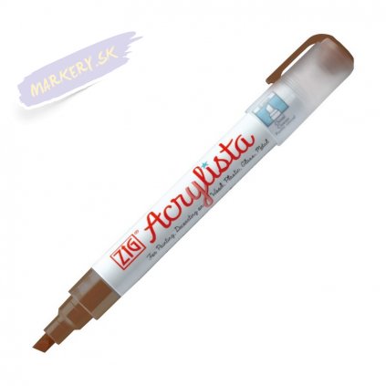 13551 2 kuretake zig acrylista 6mm 621 burnt sienna