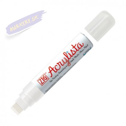 13581 2 kuretake zig acrylista 15mm 000 arctic white