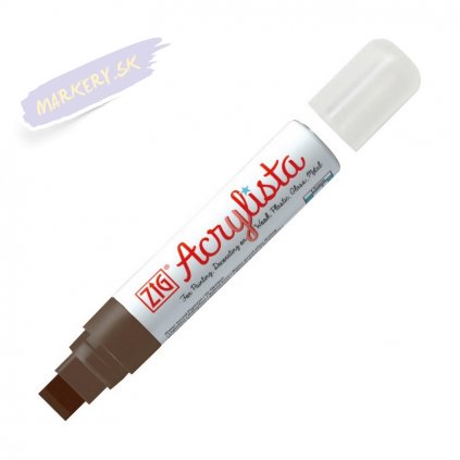 13638 2 kuretake zig acrylista 15mm 624 burnt umber