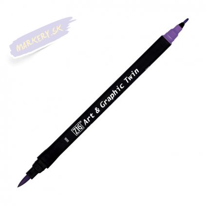 13680 2 kuretake zig art graphic twin 006 violet