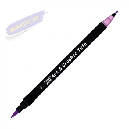 13770 2 kuretake zig art graphic twin 060 light violet