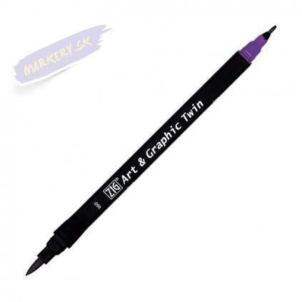 13881 2 kuretake zig art graphic twin 660 deep violet