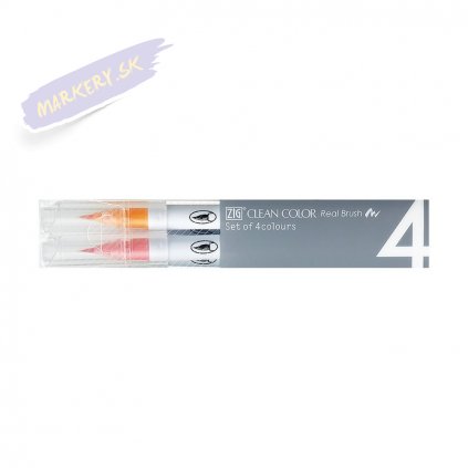 13905 2 kuretake zig clean color real brush 4ks pale