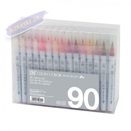 13929 2 kuretake zig clean color real brush 90ks complete