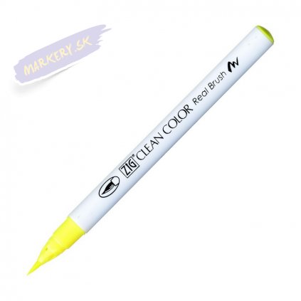 13932 2 kuretake zig clean color real brush 001 fluorescent yellow