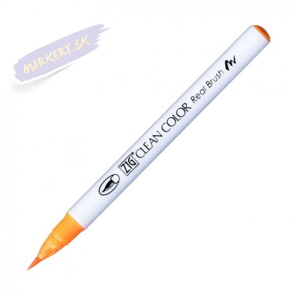 13935 2 kuretake zig clean color real brush 002 fluorescent orange