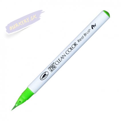 13941 2 kuretake zig clean color real brush 004 fluorescent green