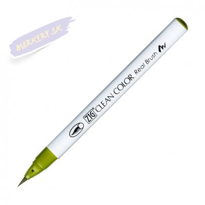 14022 2 kuretake zig clean color real brush 046 mid green