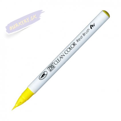 14037 2 kuretake zig clean color real brush 051 lemon yellow