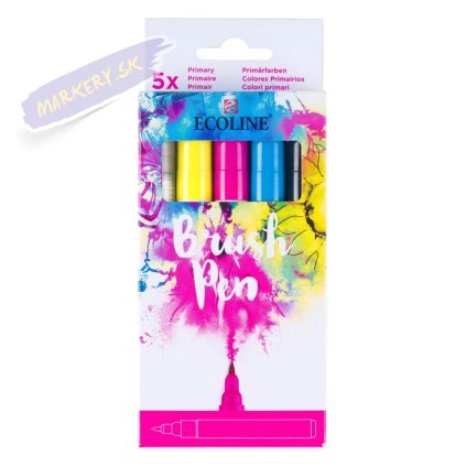 15177 7 akvarelovy ecoline brush pen 5ks zakladni