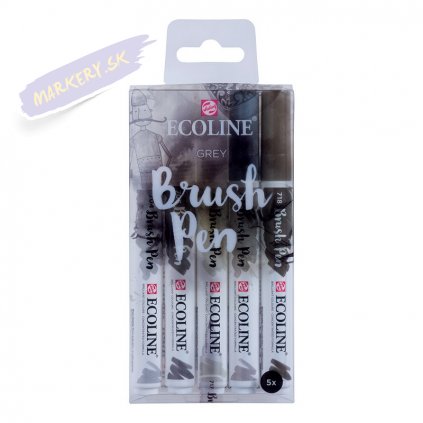 15186 3 ecoline brush pen set 5ks sede