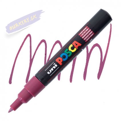 15510 2 uni posca akrylovy popisovac 1m bordo 60