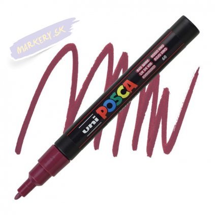 15606 2 uni posca akrylovy popisovac 3m bordo 60