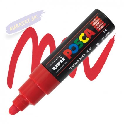 15822 2 uni posca akrylovy popisovac 7m cerveny 15
