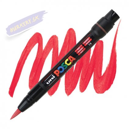 15924 3 uni posca akrylovy popisovac 350 cerveny 15