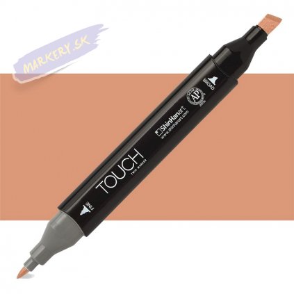 1596 1 br112 leather brown touch twin marker