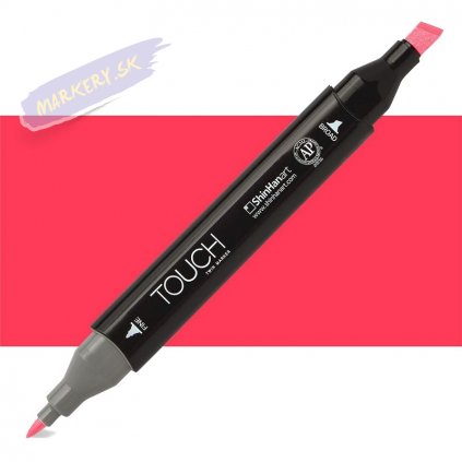 1611 1 f121 fluorescent coral red touch twin marker