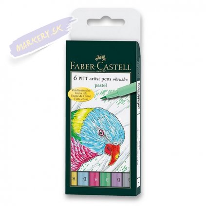 16530 3 faber castell pitt artist pen set 6ks pastelove