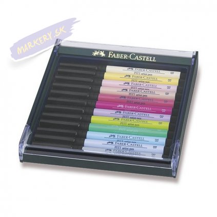 16554 3 faber castell pitt artist pen set 12ks pastelove