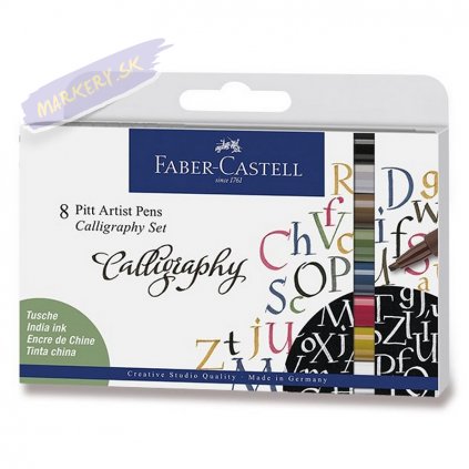 16593 3 faber castell pitt artist pen calligraphy set 8ks