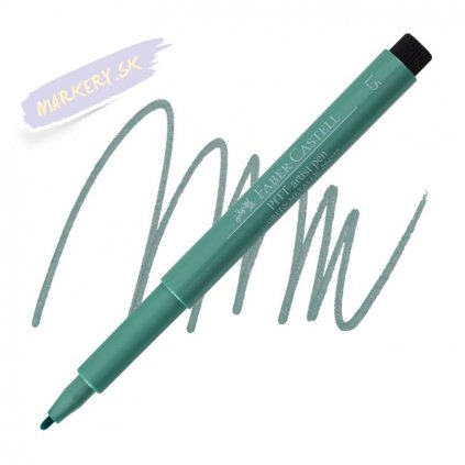 16731 3 faber castell pitt artist pen metallic 1 5mm zeleny